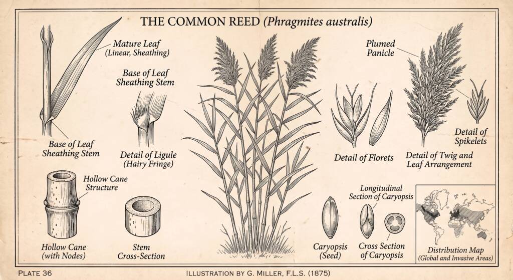 Common Reed (Phragmites australis) Herbicide: Glyphosate (round-up) or Imazapyr. Window: Mid-August through late September (until the first hard frost). Treatment coincides with post-anthesis photosynthate translocation toward subterranean rhizomes. Method: Foliar application on dense stands; targeted wick application or direct internodal injection for sensitive wetland margins.